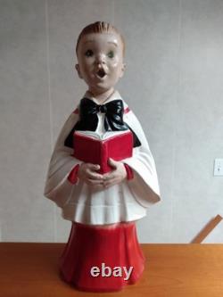 Vintage Artistic Latex Form Co Inc NY Caroler Choir Boy Christmas Figure 19