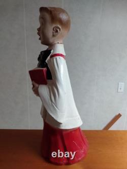 Vintage Artistic Latex Form Co Inc NY Caroler Choir Boy Christmas Figure 19