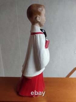 Vintage Artistic Latex Form Co Inc NY Caroler Choir Boy Christmas Figure 19