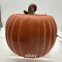 Vintage Atlantic Ceramic Lighted 10 Pumpkin Jack O Lantern Halloween RARE