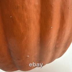 Vintage Atlantic Ceramic Lighted 10 Pumpkin Jack O Lantern Halloween RARE