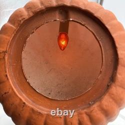 Vintage Atlantic Ceramic Lighted 10 Pumpkin Jack O Lantern Halloween RARE