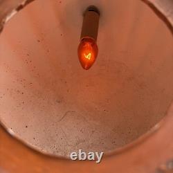Vintage Atlantic Ceramic Lighted 10 Pumpkin Jack O Lantern Halloween RARE