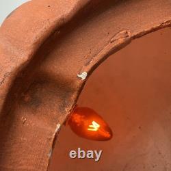 Vintage Atlantic Ceramic Lighted 10 Pumpkin Jack O Lantern Halloween RARE