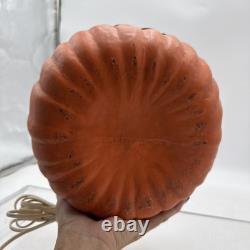 Vintage Atlantic Ceramic Lighted 10 Pumpkin Jack O Lantern Halloween RARE