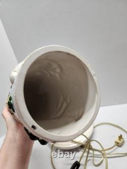 Vintage Atlantic Mold Ceramic Christmas Candle 3D Santa Sleigh & Reindeer 14.5