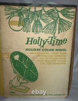 Vintage! Atlas'holly-time' Color Wheel For Aluminum Tree