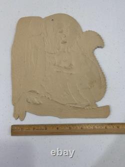 Vintage Beistle Diecut Owl Squirrel Moon Silver Foil Black Orange 1932
