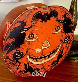 Vintage Beistle Halloween JOL Pumpkin Lantern Impressive Size