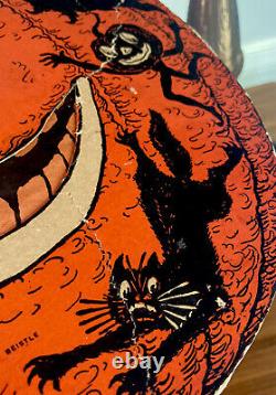 Vintage Beistle Halloween JOL Pumpkin Lantern Impressive Size