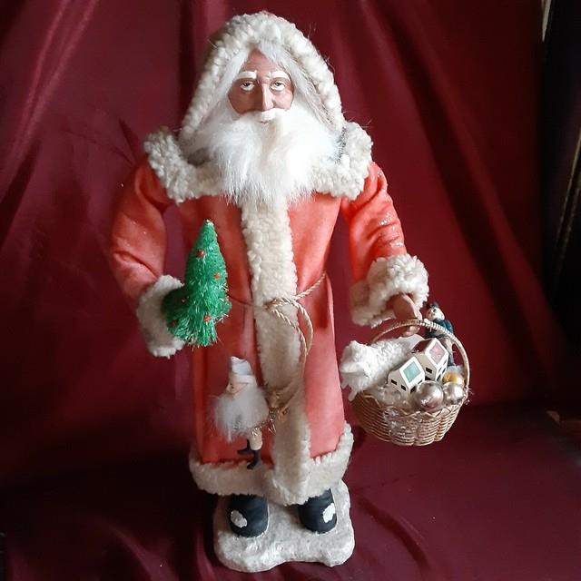 Vintage Bethany Lowe Large Vintage German Santa Gorgeous