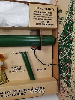 Vintage Bradford Xmas Tree Snow Maker Machine with Original Box