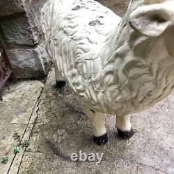 Vintage Bronners Christmas World Store Display Sheep Signed Large 32 L Detailed