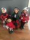 Vintage Byers Choice Christmas Carolers- Lot Of 4