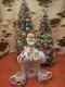 Vintage Capri Creations Ceramic Santa Whiskey Decanter Set With Mini Mugs