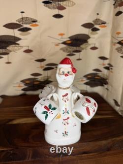 Vintage CAPRI Creations Ceramic Santa Whiskey Decanter Set with mini mugs Vintage CAPRI Creations Ceramic Santa Whiskey Decanter Set with mini mugs