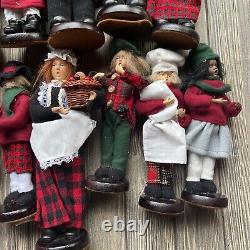 Vintage CHRISTMAS CAROLERS FIGURINES LOT OF 12