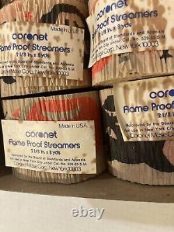 Vintage CORONET Halloween Crepe Paper (a dozen rolls) withoriginal box RARE HTF