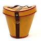 Vintage Candy Container Hat Box Luggage 2 Paper Leather Strap Germany