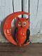Vintage Celluloid Halloween Owl In Moon Pin Blinking Eyes Moon Has Both Ends