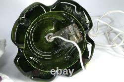 Vintage Ceramic Christmas Tree 22 with Star Snow Flocked Music Box Decoration