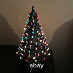 Vintage Ceramic Christmas Tree Green 20