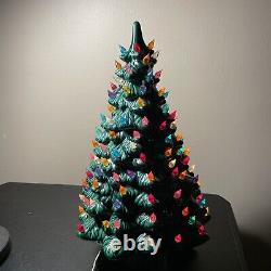 Vintage Ceramic Christmas Tree Green 20