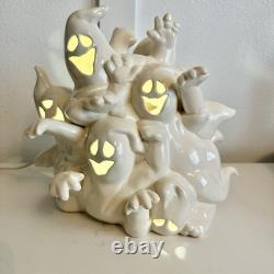 Vintage Ceramic Ghost Huddle Party Halloween Light Up Pile Of Ghosts with Light Vintage Ceramic Ghost Huddle Party Halloween Light Up Pile Of Ghosts with Light