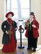 Vintage Christmas 27 Tall Three Piece Set Dicken's Carolers In Original Box