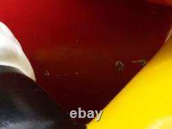 Vintage Christmas Barcana Fiberglass Santa Claus Sleeping on Moon Decoration