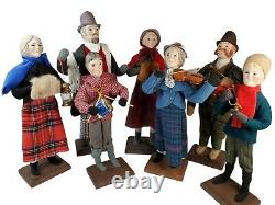 Vintage Christmas Carolers Christi Character Dolls Lot of 7 Figures Holiday