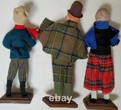 Vintage Christmas Carolers Christi Character Dolls Lot of 7 Figures Holiday