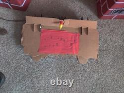 Vintage Christmas Electric Full Size Fireplace with Chimney 1963 Nice Condition