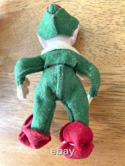 Vintage Christmas Holiday House Jump Jump Elves Lot of Two Pixies Poseable 1940s