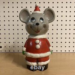 Vintage Christmas Holiday Mouse Rat Penny Change Jar Made In Japan