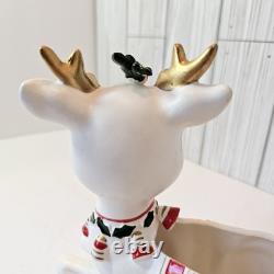 Vintage Christmas MCM 1962 Napco Rudolph Reindeer Planter Candy Dish X-5561