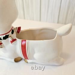 Vintage Christmas MCM 1962 Napco Rudolph Reindeer Planter Candy Dish X-5561