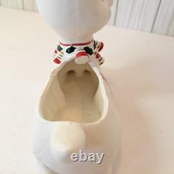 Vintage Christmas MCM 1962 Napco Rudolph Reindeer Planter Candy Dish X-5561