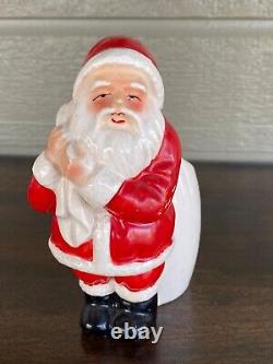 Vintage Christmas Planter Santa with Sack Made in Japan Ceramic Full Body