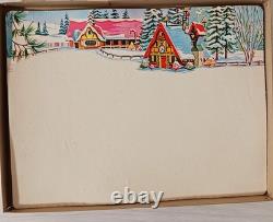 Vintage Christmas Santa's Playland Flannel Board Complete Easter Bunny Mushroom