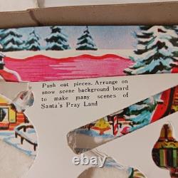 Vintage Christmas Santa's Playland Flannel Board Complete Easter Bunny Mushroom
