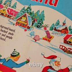 Vintage Christmas Santa's Playland Flannel Board Complete Easter Bunny Mushroom
