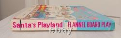 Vintage Christmas Santa's Playland Flannel Board Complete Easter Bunny Mushroom Vintage Christmas Santa's Playland Flannel Board Complete Easter Bunny Mushroom