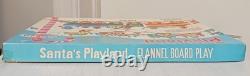 Vintage Christmas Santa's Playland Flannel Board Complete Easter Bunny Mushroom