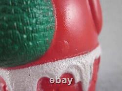 Vintage Christmas Taller Irwin Celluloid Roly Poly Santa in Chimney USA 1930s