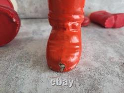 Vintage Christnas Rare Santa Boots Candy Holders Germany Wax Paper Mache Lot