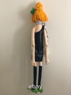 Vintage Cloth Art Doll Burlesque Wild Woman Plush Soft, Hanging