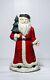 Vintage Cold Painted Cast Iron Santa Clau Christmas Holiday Doorstop