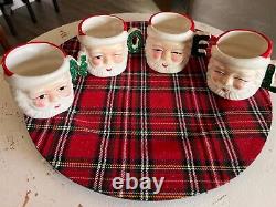 Vintage Commadore Santa Mugs/wbox