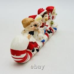 Vintage Commodore Merry Christmas Angel Candy Cane Sleigh In Original Box Japan Vintage Commodore Merry Christmas Angel Candy Cane Sleigh In Original Box Japan